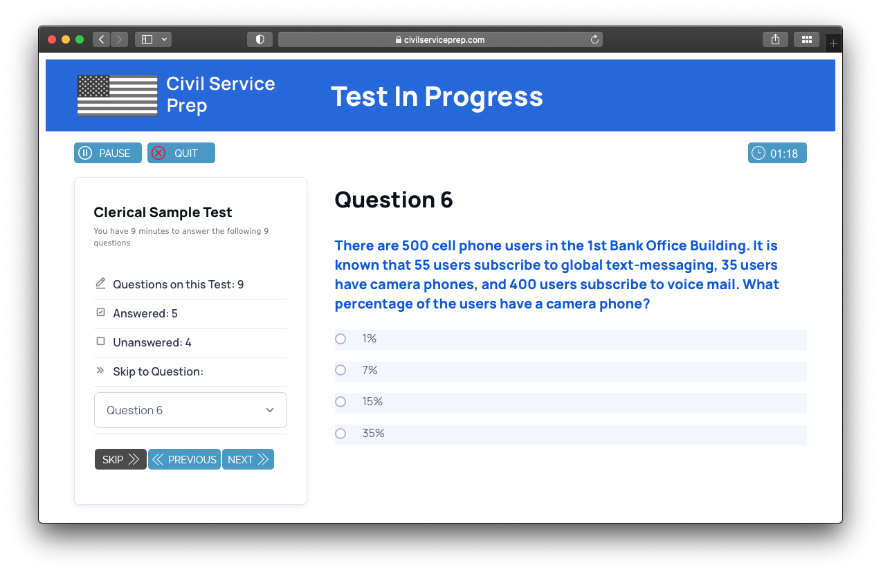 Civil Service Test Prep